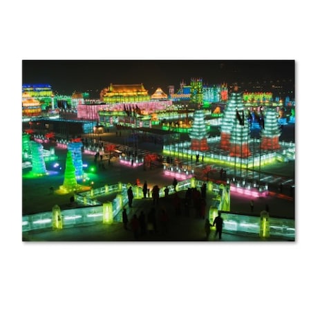 Robert Harding Picture Library 'Lit Up City' Canvas Art,12x19